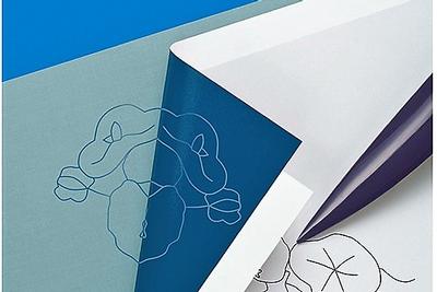 2 Fogli transfer paper (bianco/blu) cm.58xcm.57 (23 inch x 22 1/2 inch) PR 610 464