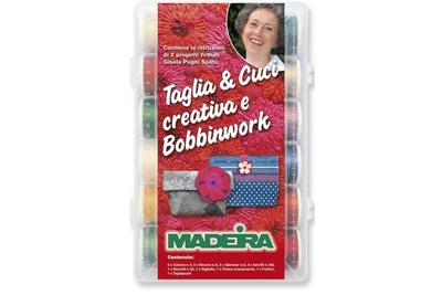 Scatola Taglia & Cuci creativa e Bobbinwork-12 colori