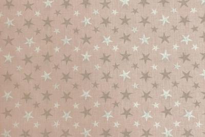 Fabricart - Tessuto sfondo rosa con stelle